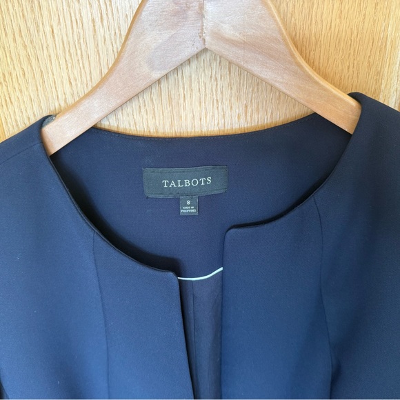 Talbots Women's Classic Navy Blazer - Picture 3 of 4